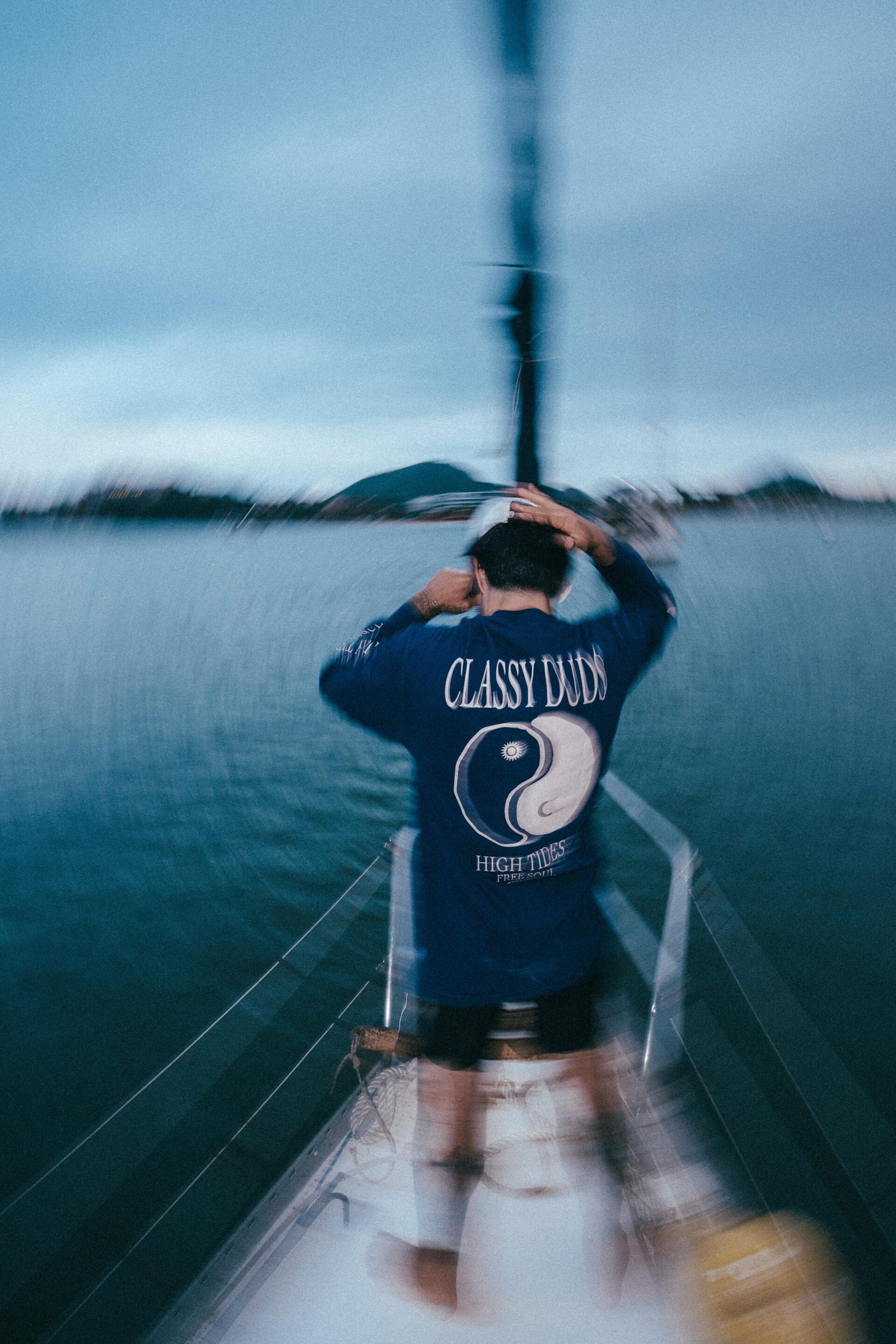 Camiseta Manga Longa High Tide Navy