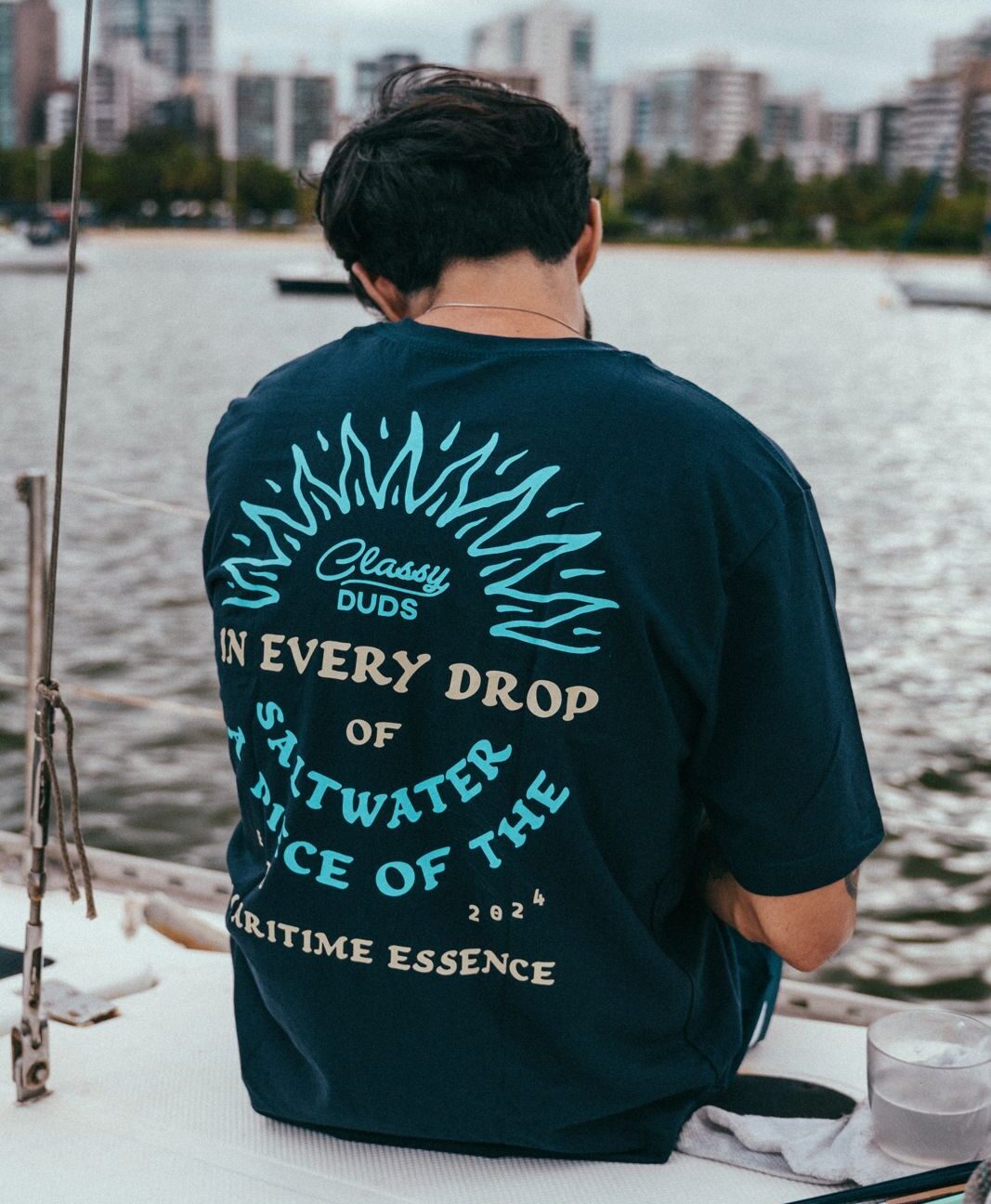 Camiseta Salt Water Navy
