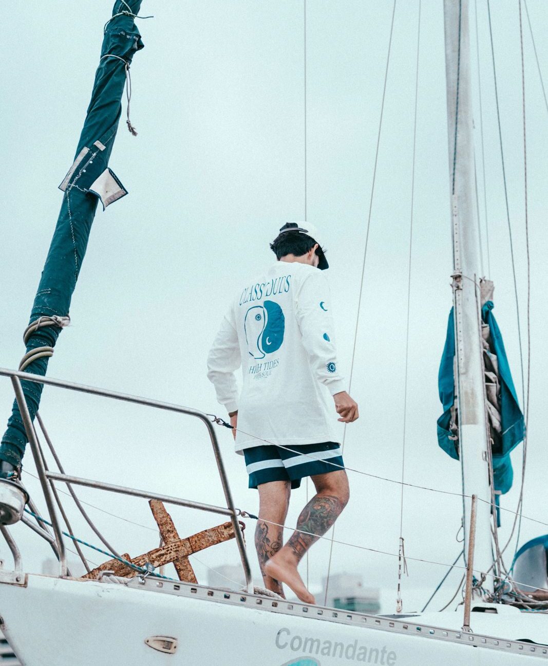 Camiseta Manga Longa High Tide Off White